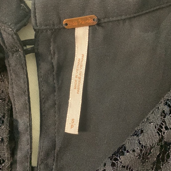 Free People Black Lacey top Size: S/P - Picture 11 of 12